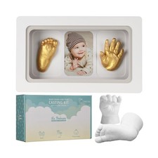 La Premura Baby Keepsake Hand Casting Kit with Shadow Box Frame - P... Fast Ship