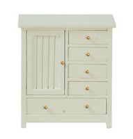 Puppenhaus Kommode Baby Kleiderschrank JBM Miniatur Kinderzimmer MöBel Blau