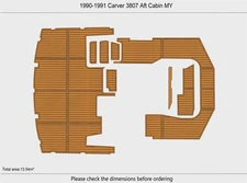 DuraEVA Seadek EVA Foam Boat flooring 1990-1991 Carver 3807 Aft Cabin MY