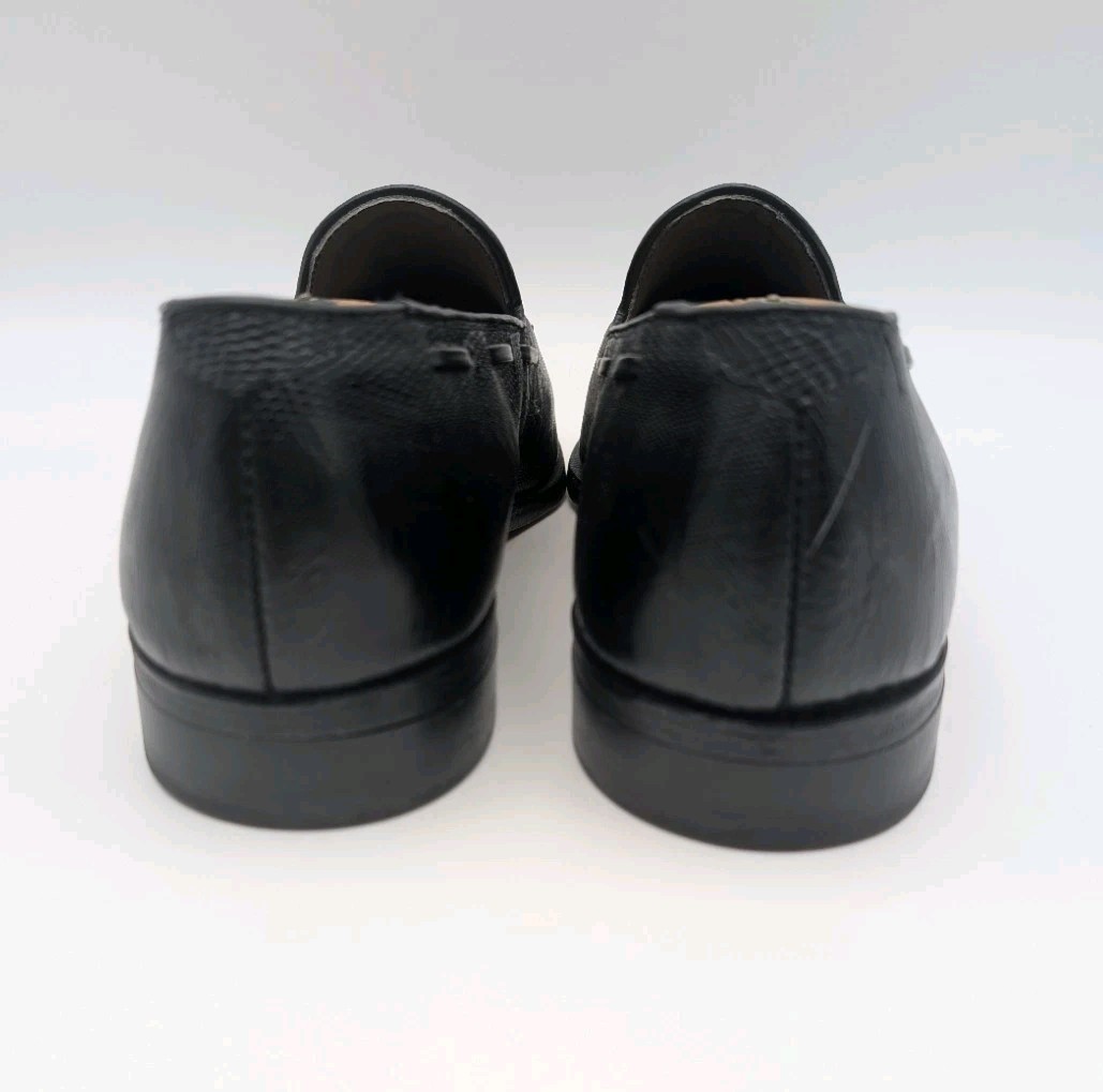 Black Teju Lizard Tassel Loafers Footjoy Classics 74732  display picture 2