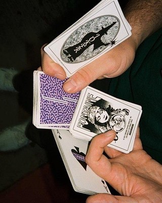 Fontaine Fantasies Coral Playing Cards