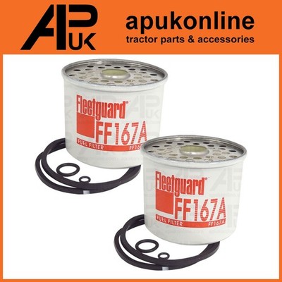 2x Fleetguard FF167A Kraftstofffilter für Claas Dominator 98 106 108 112 130 Mähdrescher