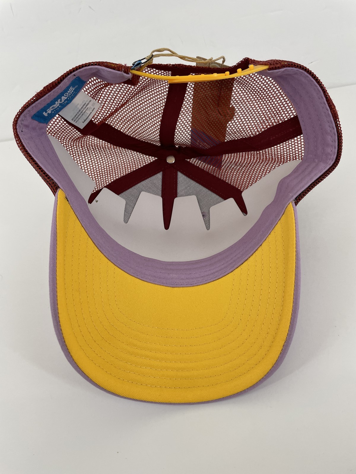 Hoka One One U Trail Trucker Hat Cap Purple Red Yellow New With Tags 1141777 thumbnail 6