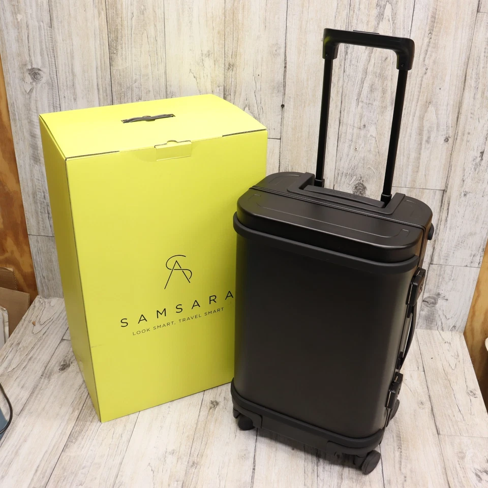 Samsara 21" Aluminum Carry-On Luggage Roller Suitcase W/ Charging Port TSA Locks - Image 4 of 4