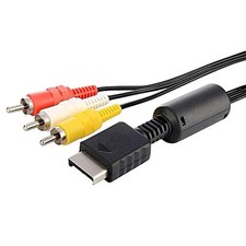 RGEEK PS2 PS3 AV to RCA Composite Cable 6FT for Sony PlayStation TV Monitor