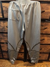 adidas Originals Men's Gray Jogger Track Pants Logo Drawstring Size S/P