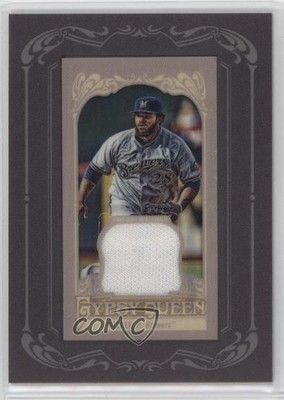 2012 Topps Gypsy Queen Framed Mini Relic Prince Fielder #GQMR-PF 05fy