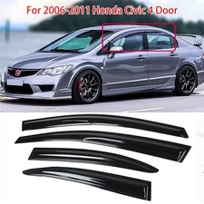 For 2006-2011 Honda Civic Sedan Window Visor Rain Guards Vent Shade Deflector