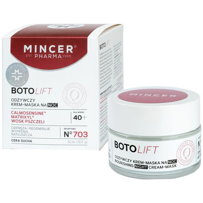 5902557260881 Mincer Pharma Botolift odżywczy krem-maska na noc No.703 50ml (P1)