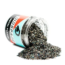 2oz Black Magic 0.025 Black Holographic Metal Flake - Solvent Resistant Glitter