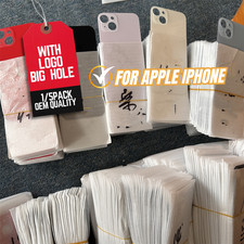 Rear Back Glass Replacement Cover BigHole for Apple iPhone Reparing Adhesive Lot