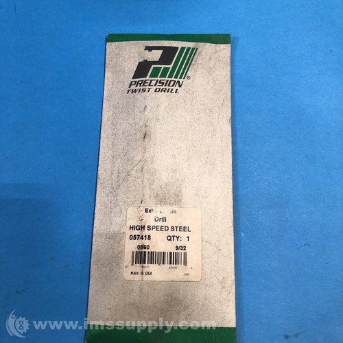 Präzisions-Spiralbohrer 057418 9/32 Zoll extra langer Bohrereinsatz FNFP