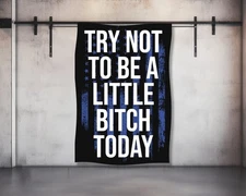 Motivational Gym Tapestry - Inspirational Weightlifting Wall Art
