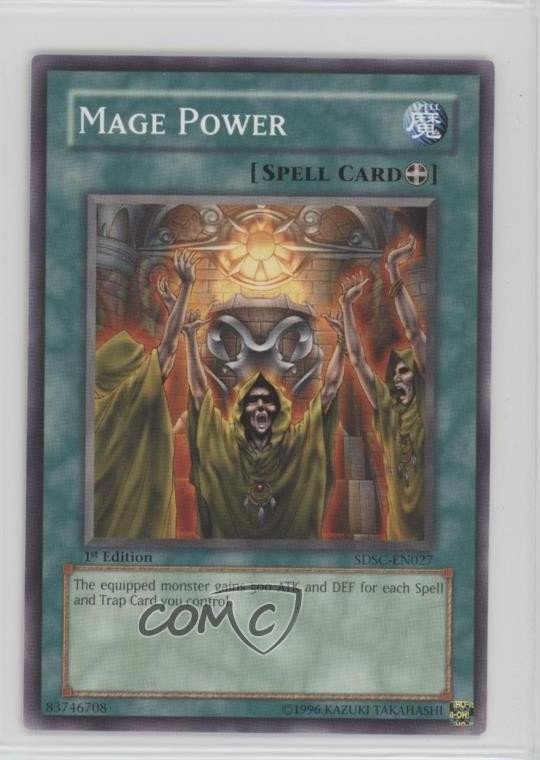 Mage Power 1st Ed. YuGiOh Spellcasters' Command Structure Deck #SDSC-EN027 2009