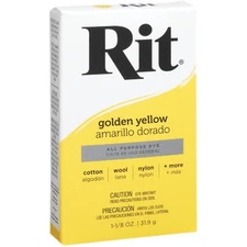 Rit Golden Yellow 1-1/8 Oz. Powder Dye 88420 Rit 88420 885967834208 Golden