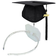 Graduation Cap Headband Insert - Adjustable  Anti-Fall Hair Band for Securing G