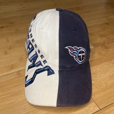 VTG Drew Pearson NFL Tennessee Titans Big-Stitch AOP Spell White Navy Adjust Hat