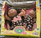 2011 Cabbage Patch Big & Little Sister African American Girl Set NIB RARE VHTF