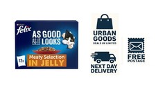 FELIX As Good As it Looks Meaty Selection in Jelly Wet Cat Food 12x85g UK 4.69 per kilo