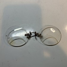 Antique Reading Spectacles Glasses Bifocals Gilded