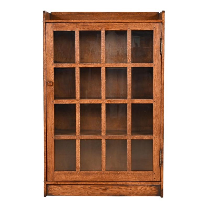 Stickley Mission Oaks Arts & Craft Bookcase Cabinet