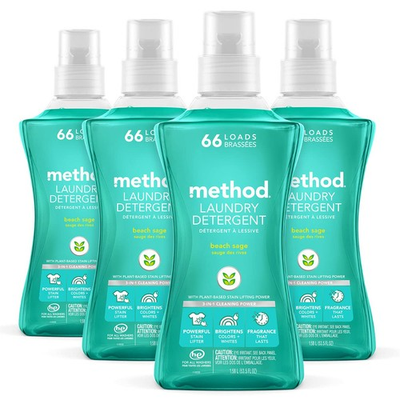 #ad Method Liquid Laundry Detergent Beach Sage Scent Stain Remover 66 Loads Per $96.36