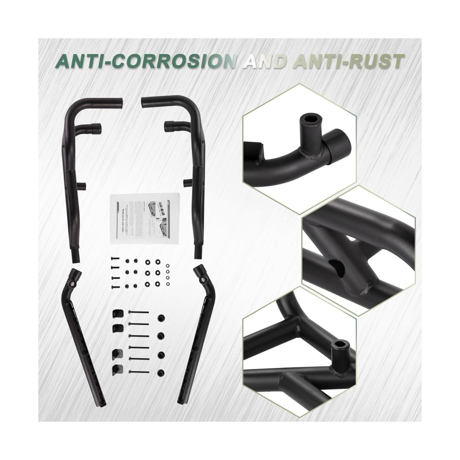 NIXFACE Rock Sliders Nerf Bars Fit for 2018-2023 Polaris Ranger XP 1000/Range...