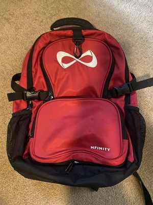 Nfinity Classic Cheer Backpack with Detachable Purse Red and Black , Gently Used