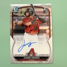 2023 Bowman Chrome 1st Junior Franco CPA-JFO Auto Diamondbacks ✨