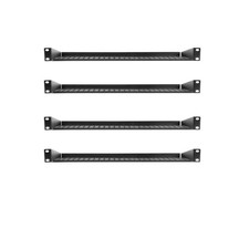 4 pk 1 Space Metal Rack Mount Vented Shelf Tray Fits 19" wide for Rack Cases