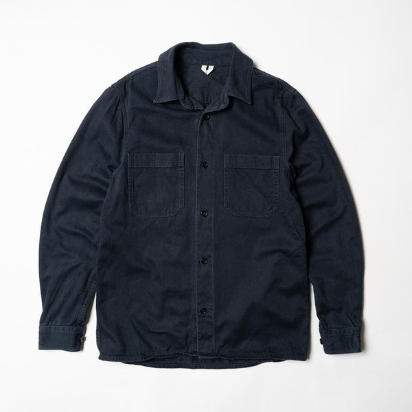 Men ARKET Shirt Navy Cotton 36 / S / 44