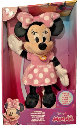 Disney Junior Minnie Mouse Plush Toy Sings & Talks Disney Franchise