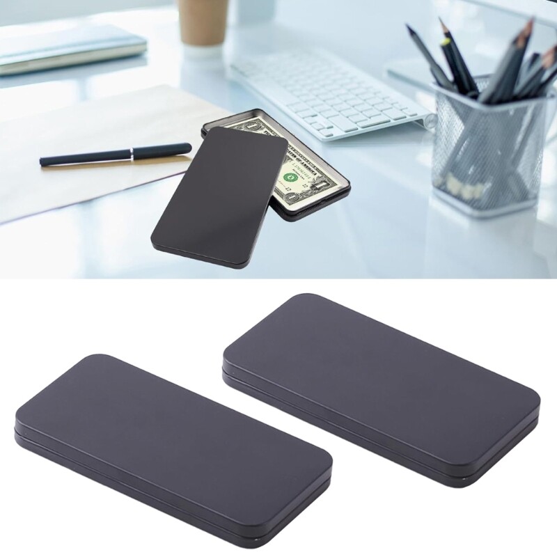 Cash Storage Box Paper Currency Sleeves Money Management Tray Banknote