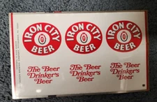 Vintage Pittsburgh PA Iron City Beer Draft Beer Flat Unrolled Beer Can 12 oz