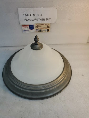 Maxim 2650PE  2 Light Ceiling Fixture STONED DOME GRAY/WHITE (1CB) - Picture 1 of 9