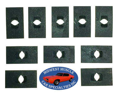 #8-32 Thread Flat Nut Dash Emblem Badge Trim Molding Nut Fits Chrysler 10pcs A24