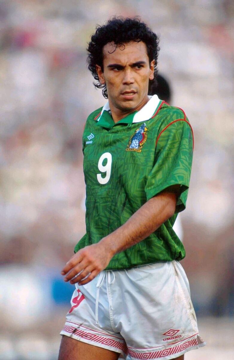 Jersey Mexico World Cup USA1994 Hugo Sanchez Autobraphed S