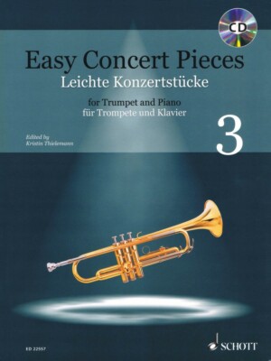 Easy Concert Pieces 22 Pieces from 5 Centuries Trumpet and Piano Book 049046251