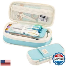 EHOPE Big Capacity Pencil Pen Case Office Large Storage High Capacity Bag Pou