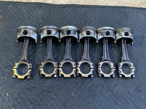 1984-1989 Nissan 300ZX Z31 OEM VG30 Engine Piston Connecting Rod Set w/ Bearings - Picture 7 of 21