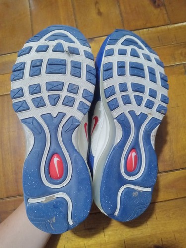 Size 5Y, Nike Air Max 97 USA, Red White Athletic Shoes Sneakers CW5856-100 - Picture 7 of 10