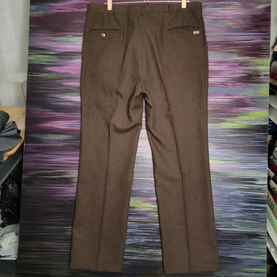 Pantalón deportivo vintage Christian Dior Monsieur de lana marrón 36x31 ver descripción Foto 4 de 4