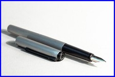 1983 GEHA style 731 Patronen Füller in Edelstahl mit OB 14K 585 GOLD Feder