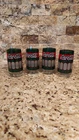 vintage coca cola tiffany style glasses set of 4