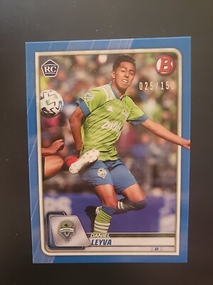 2020 Bowman MLS Daniel Leyva #52 Blue #/150 Mint Rookie RC Seattle Sounders