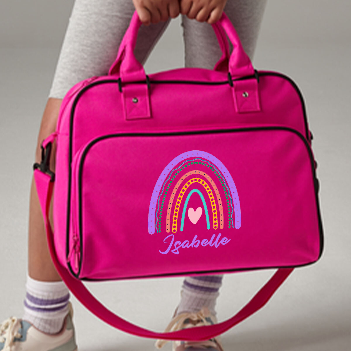 Bolso de Baile Personalizado Regreso a la Escuela Arco Iris Niños Junior para Niños y Niñas #BTC