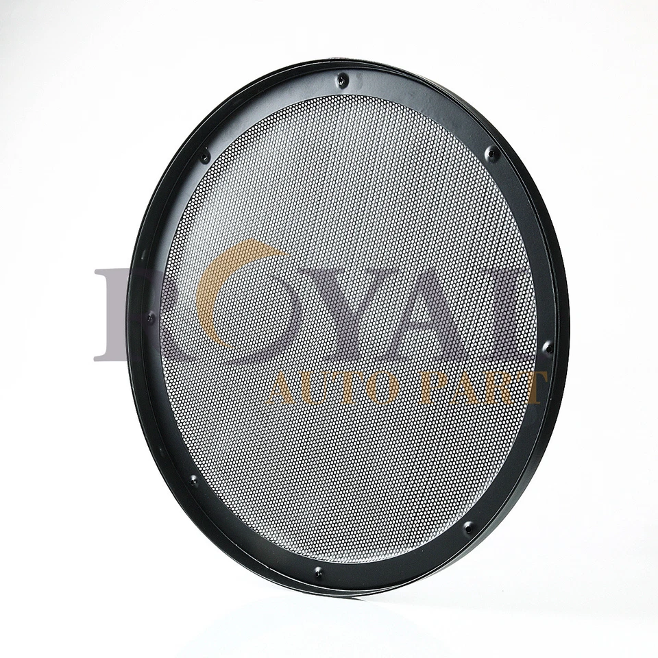 REJILLA DE ALTAVOZ UNIVERSAL DE MALLA DE ACERO/METAL DE 6" PULGADAS CON ANILLO Y HERRAJES Foto 2 de 2