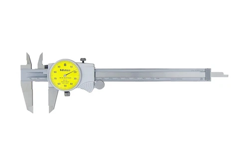 Mitutoyo 505-732 Caliper, Dial, Metric, 0-150mm, 0.01mm Graduation, 505 Series