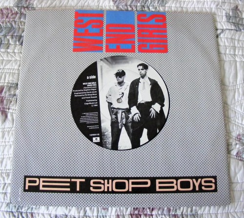 PET SHOP BOYS "WEST END GIRLS" 12" VINYL 3 TRACK RECORD EARLY PRESSING 1984