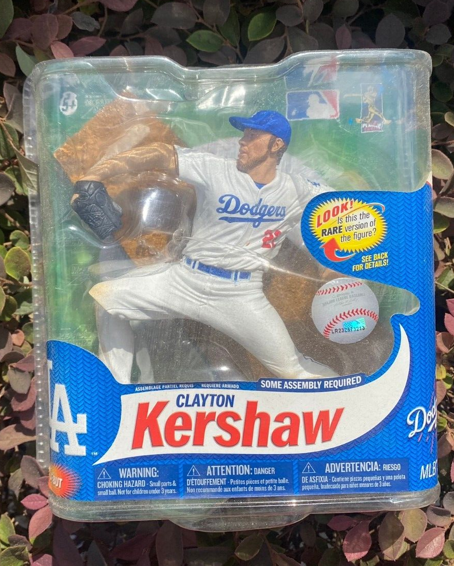 McFarlane MLB 31 Clayton Kershaw LA Dodgers White Jersey Debut RC